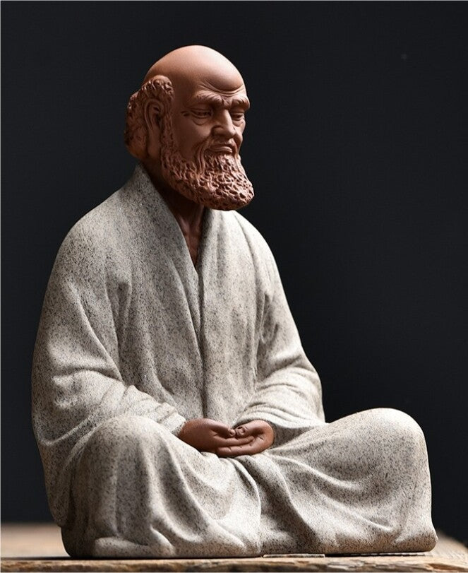 Handmade Artware Zen Style Chinese Style Yixing Zisha Purple Clay Tea Pet Dharma
