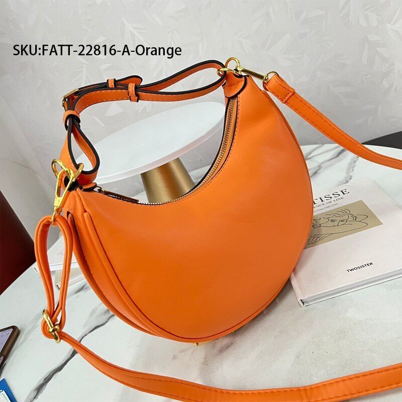 Luxury Moon Letter Tote Clutch Handbags Shoulder Lady Crossbody Bag Half Circle