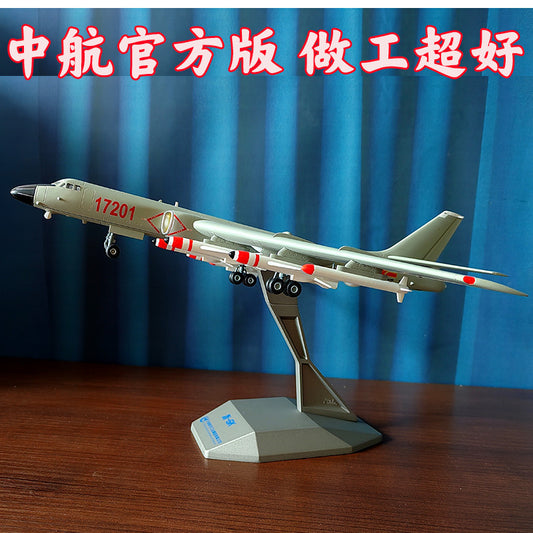 1:100 36CM AVIC H-6K Bomber Fighter Jet Plane Diecast Military Aircraft Model