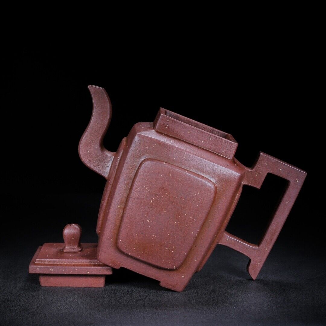 Chinese Yixing Zisha Clay Handmade Exquisite Teapot (四方 底款:时大彬)