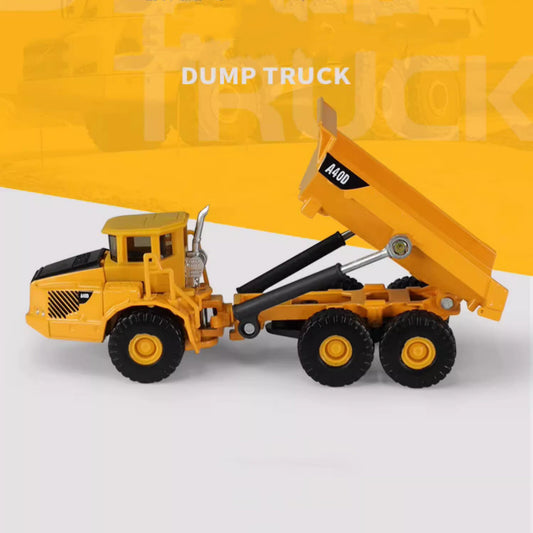 13.5cm Diecast Alloy 1/87 Scale Mining Dumper Truck Vehicle Model Decor