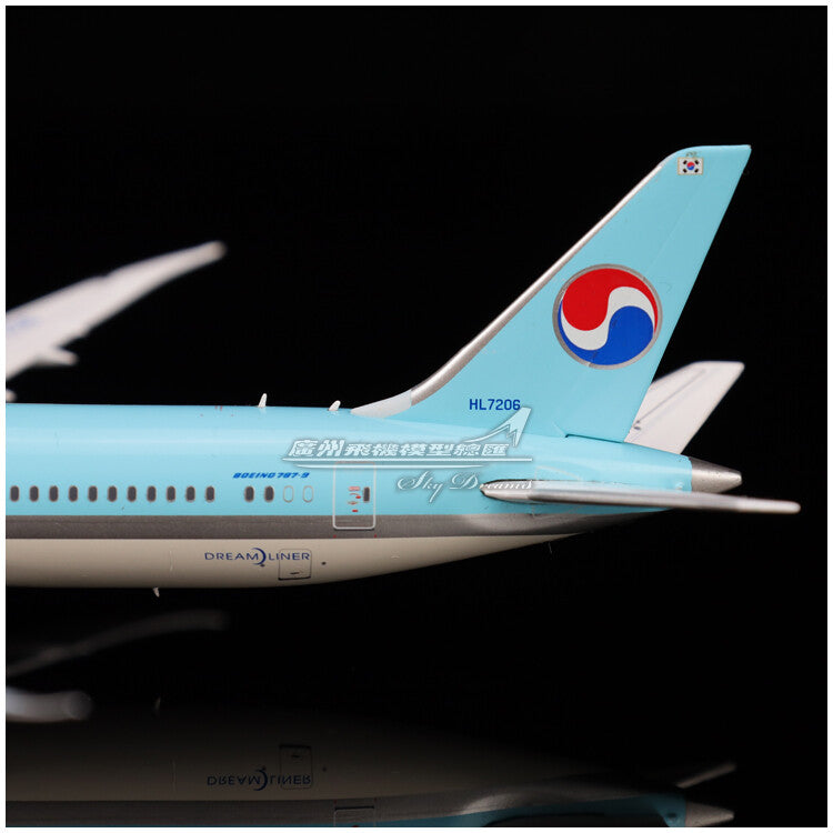 1:400 JC Wings KOREAN AIR BOEING 787-9 Passenger Airplane Diecast Aircraft Model