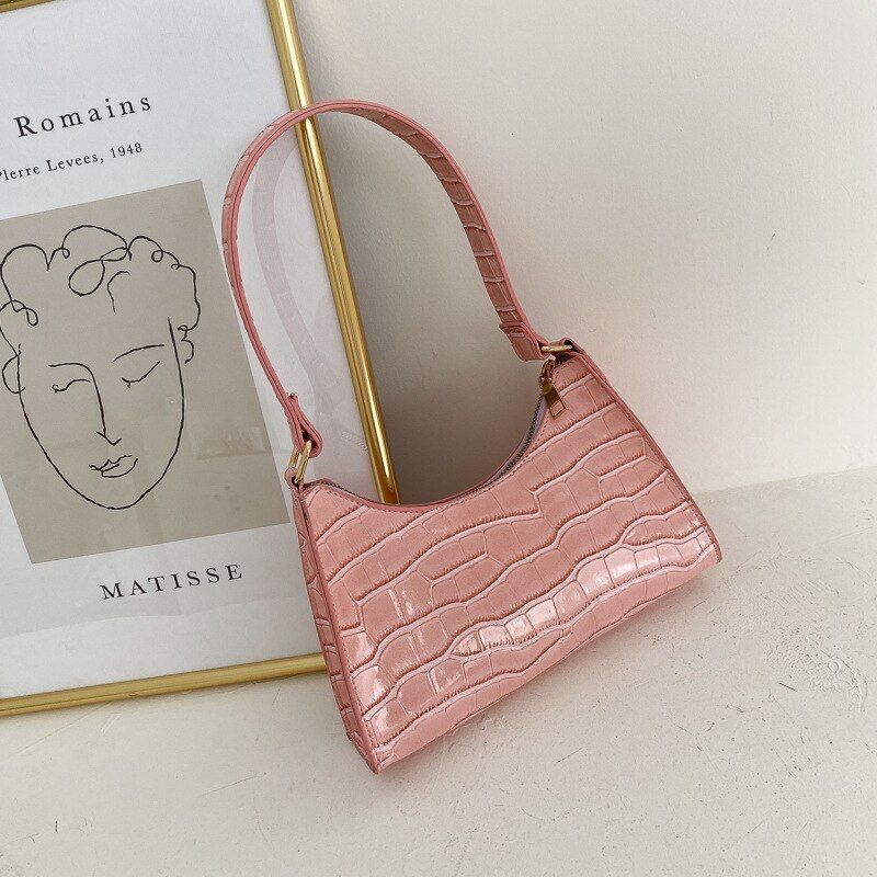 Fashion Shopping Bag Retro Casual Tote Shoulder Bag Leather Handbag 250*170*60mm