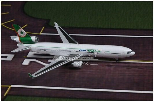 1:400 JC Wings EVA Air McDonnell Douglas MD-11 Passenger Airplane Diecast Model