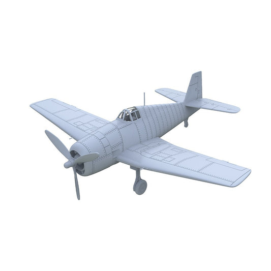 LYR200256A 1/200 Military Model Kit USN F6F-5 Fighter Hellcat Touch Down