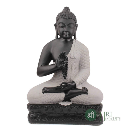 Polyresin Meditating Monk Buddha Idol Statue for Home Decoration Sculpture