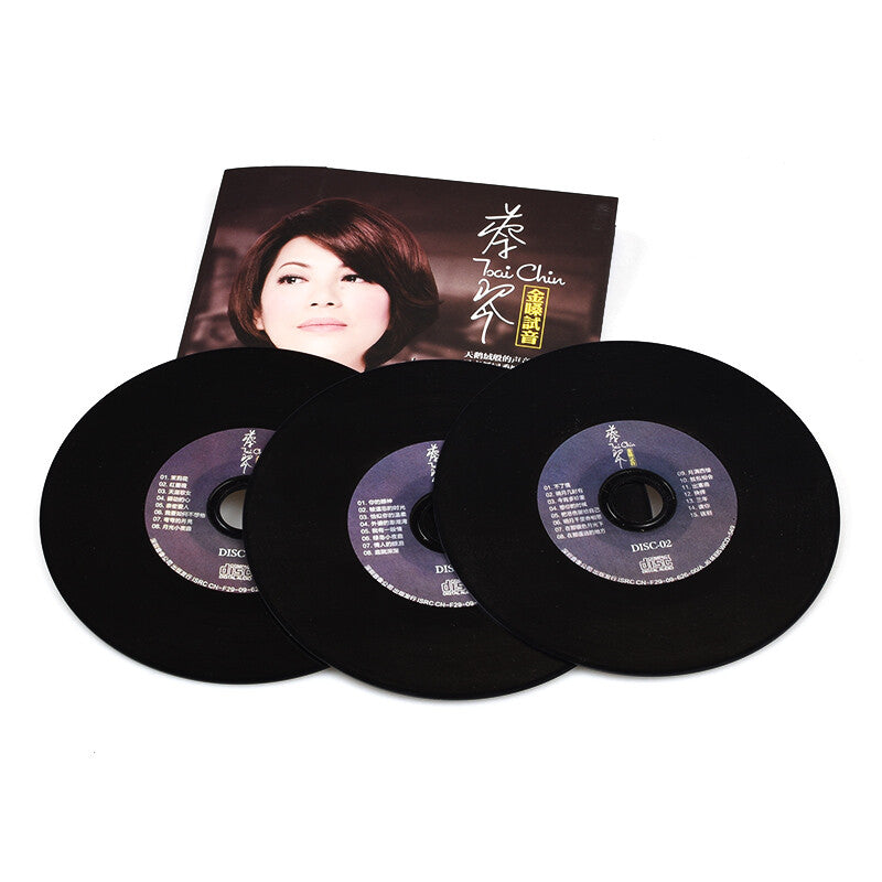 3 CDS Chinese pop music CDs album:正版蔡琴cd专辑 新歌+精选 经典老歌发烧碟黑胶唱片 汽车载cd碟片