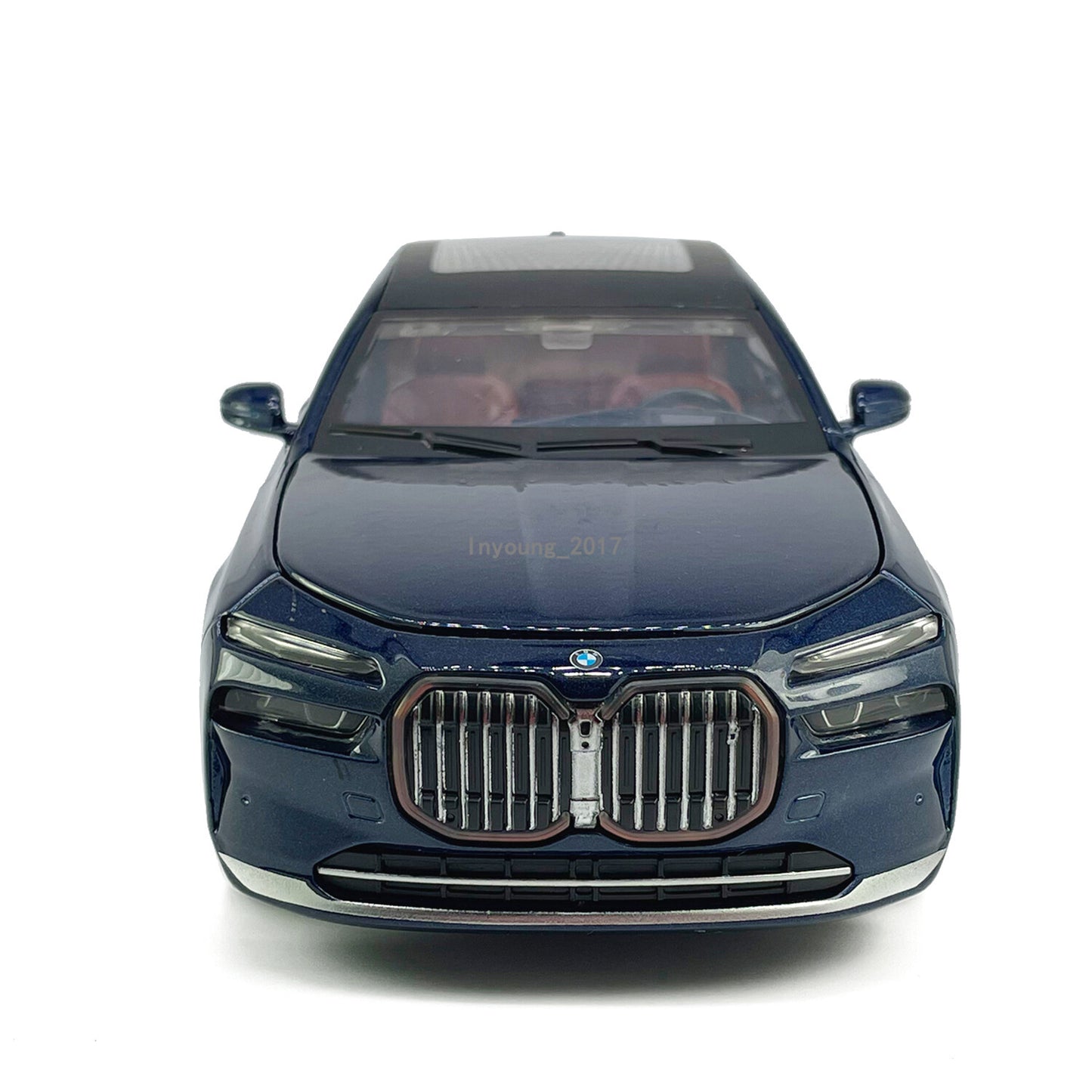 1/24 BMW i7 G70 EV Model Car Diecast Toy Vehicle Toys for Boys Kids Gifts Blue