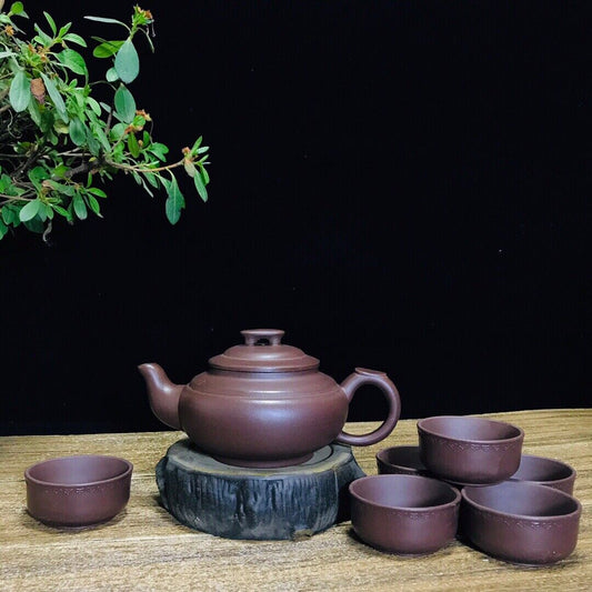 Chinese Yixing Zisha Clay Handmade Exquisite Teapot (上新桥 底款:顾景舟)