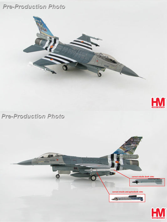 HM 1/72 F16 Fighter Model F-16AM Belgian Air Component Normandy 75th Anniversary