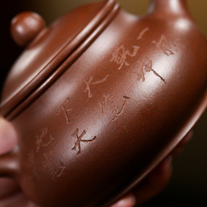 Sold At A Loss Real Yixing Zisha Tea Pot Marked 7 Infuser Holes Purple Clay Pot