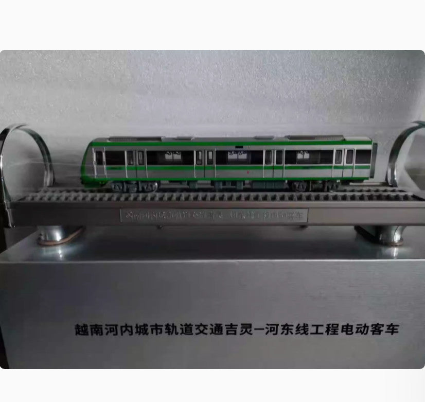 1:68 Vietnam Rail Transit Hanoi Electric Bus Metro Train Railways Diecast Model