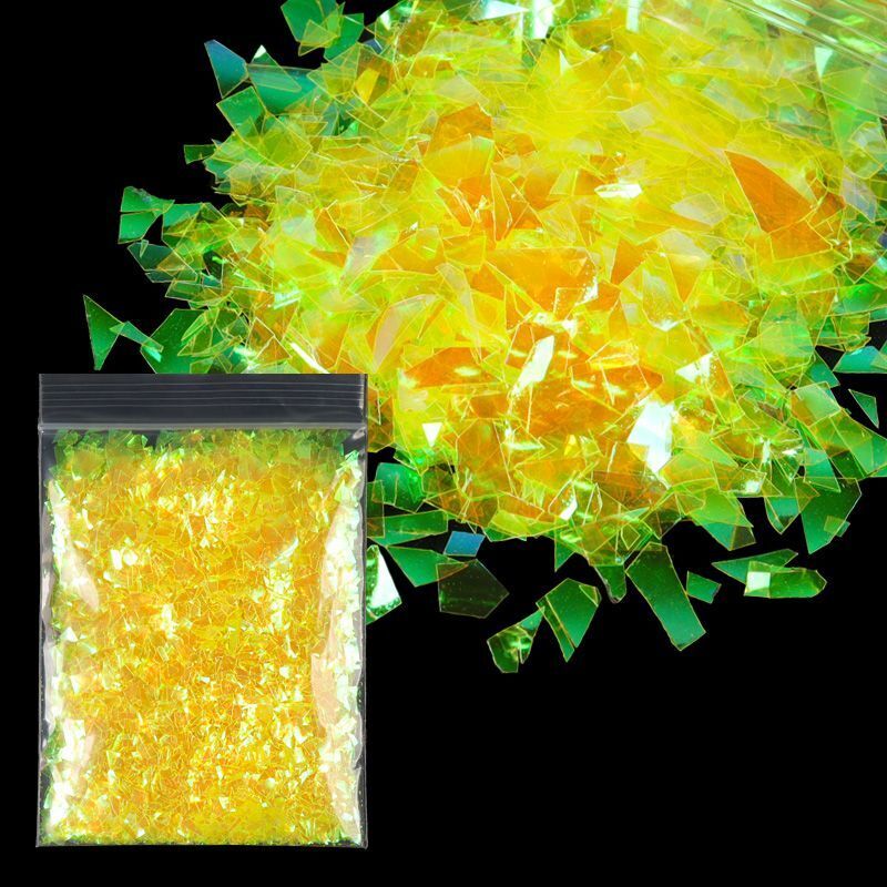 Nail Art Decor 10g Holographic Irregular Sequins Glitter Sparkly Colorful Flakes