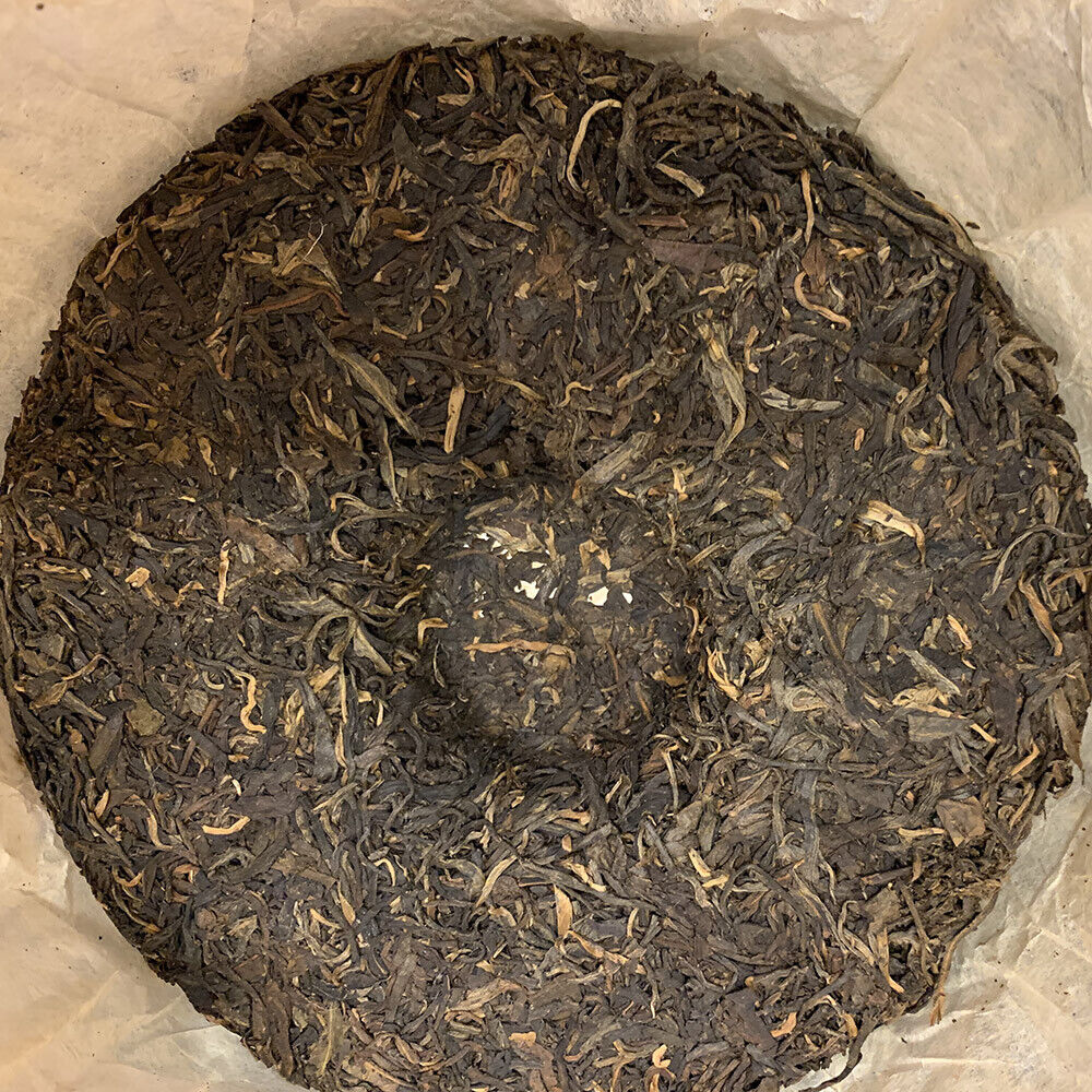 Puerh,2008, Brown Mountain Peacock Green Cake, 357g,Raw