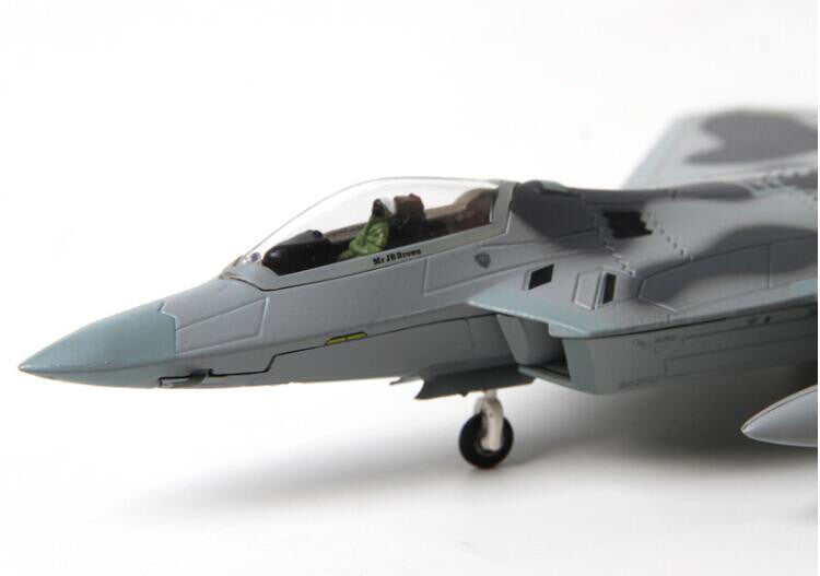 TEERBO US Lockheed Martin F22 1/100 diecast plane model aircraft