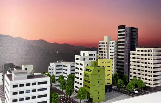 1/300 Scale Urban Scene Sand Table Simulation Building Model Decoration