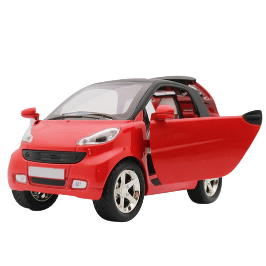 Red 1:32 Car Model Diecast Toy Vehicle Collection Kid Pull Back For Smart ForTwo