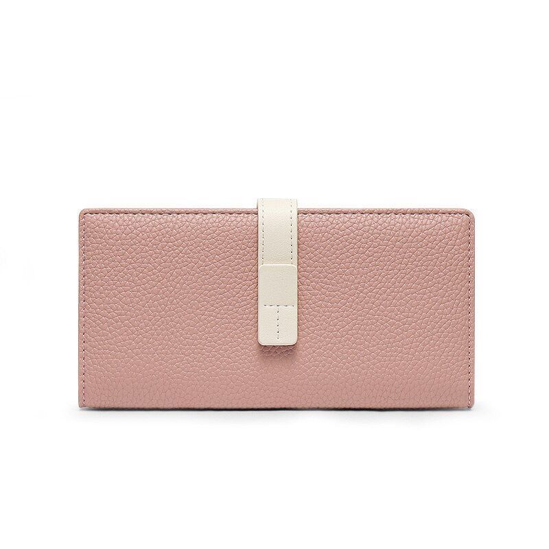 Long Wallet Leather Coin Purse Card Holder Standard Comfortable Contracted Purse