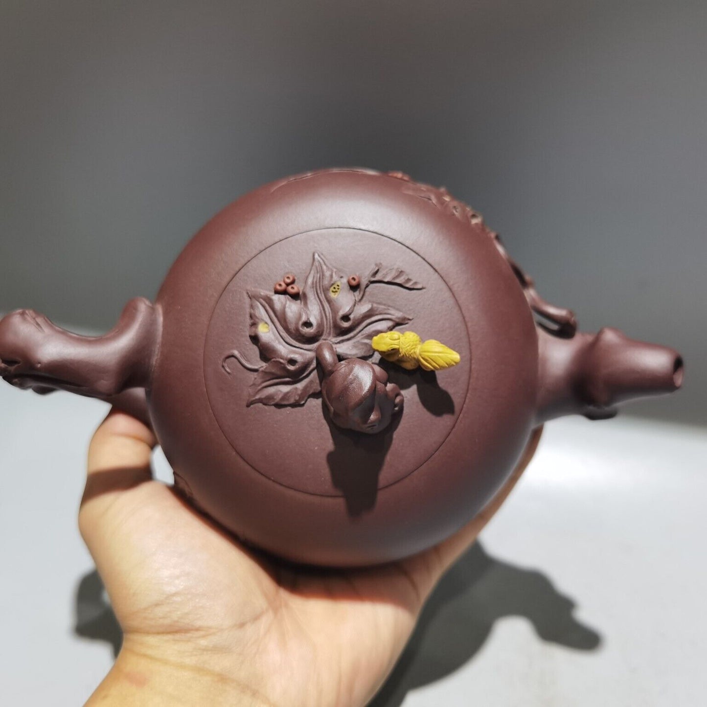 vintage chinese yixing purple clay teapot zisha ceremony teaware collection rare