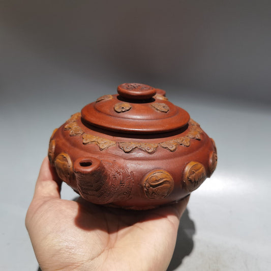 Chinese Yixing Zisha Clay Handmade Exquisite Teapot (十二生肖壶 底款:顾景舟)