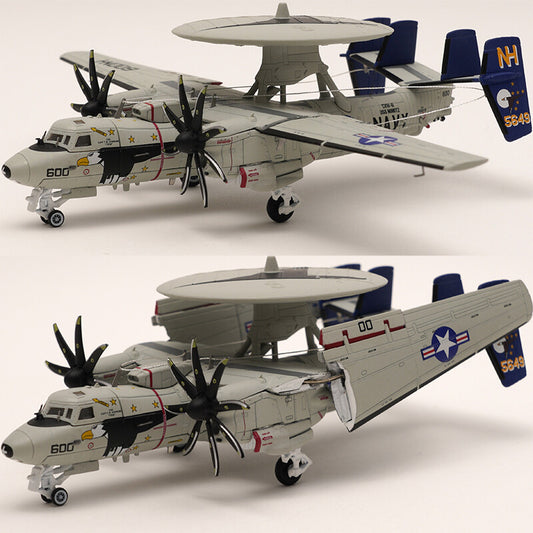 S14 1/144 E-2C early warning aircraft E2 VAW-117 US Nimitz 2008 alloy model