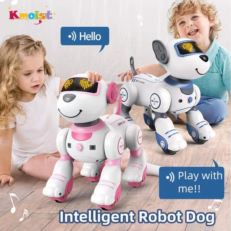 Intelligent Remote Control Robot Dog Electronic Stunt Voice Command Programmable