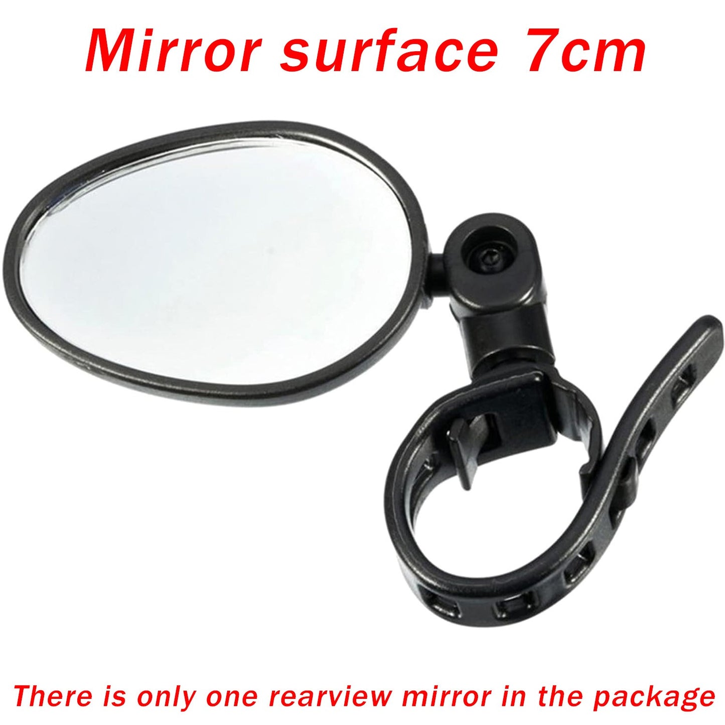 Bike Mirror Rotaty Round MTB Road Handlebar Bicycle Rear View Glass Cycling Lot