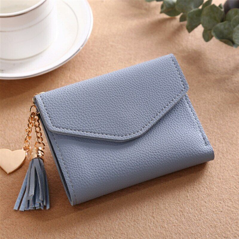 Women Wallet Purse Cash Clip Billfold Card Clamps Female Mini Handbag Coin Purse