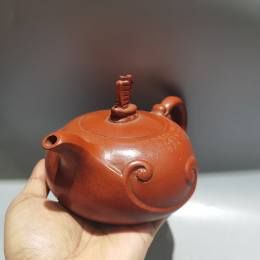 China Yixing Zisha Clay Handmade Exquisite Kung Fu Tea Set Teapot 品名:一帆风顺 底款:顾景舟