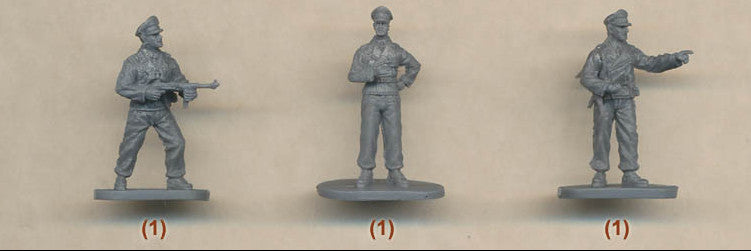 WWII German Panzer Unit in Combat 1/72 Soldiers Figures model Kit CAESAR