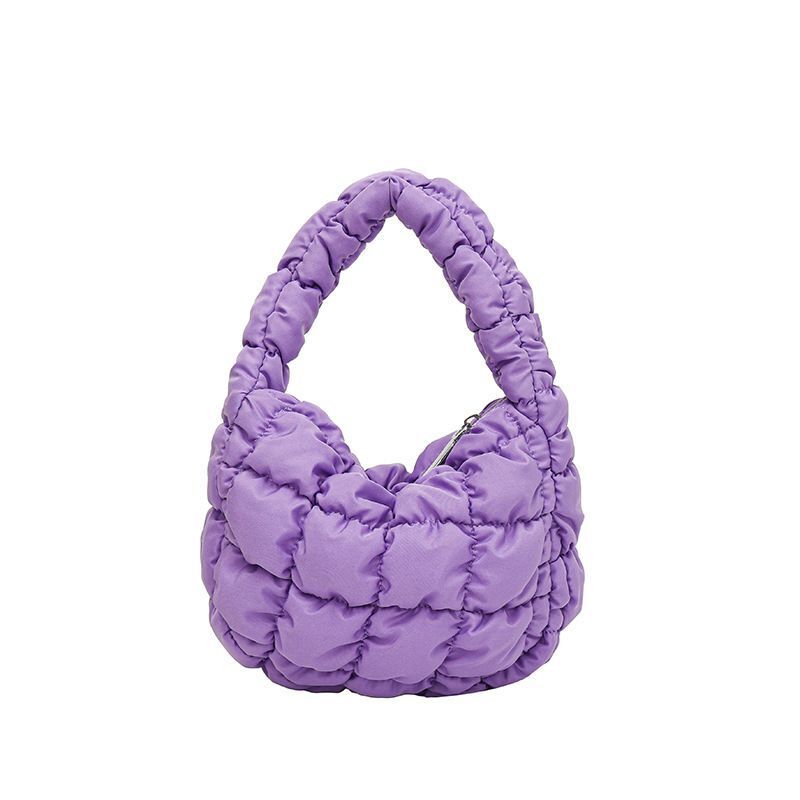 Shoulder Bags Pleated Cloud Mini Bag Versatile Small Handbag Crossbody Purse