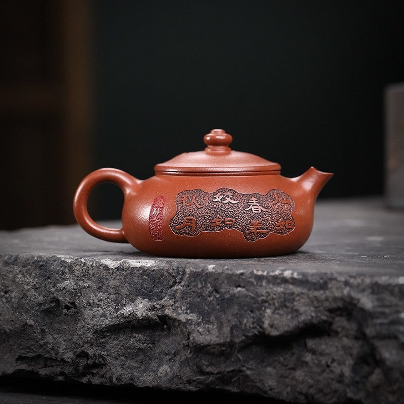Full Handmade Tea Pot With Certificate Real Yixing Zisha Zhu Clay Master Pot New
