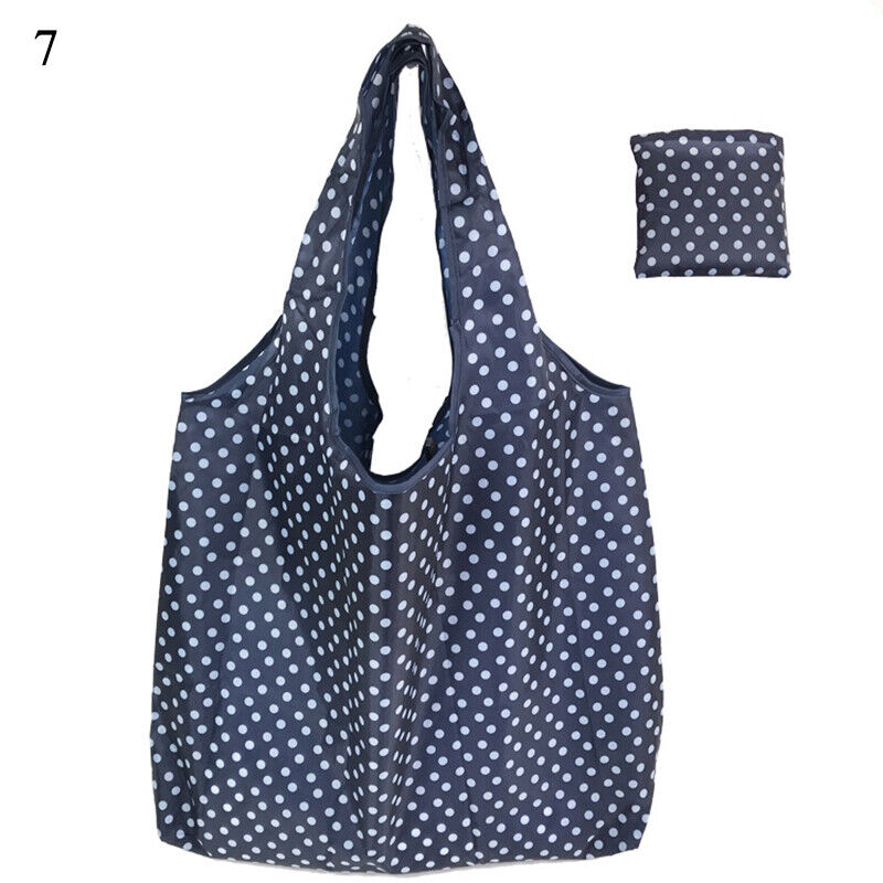 New Reusable Foldable Ladies Shopping Bag Eco Tote Handbag Fold Away Bag