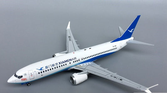 JC WINGS XIAMEN AIR for BOEING B737 MAX8 B-1136 2000th 1/200 diecast plane model