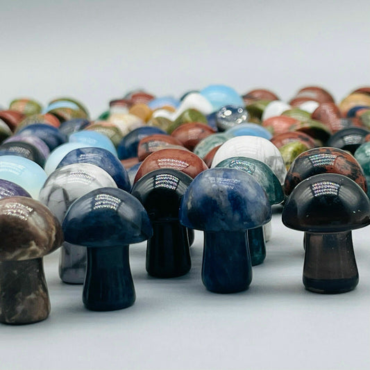 Wholesale Lot 20PC Natural Quartz Crystal Mushroom/Hand Carved Mineral
