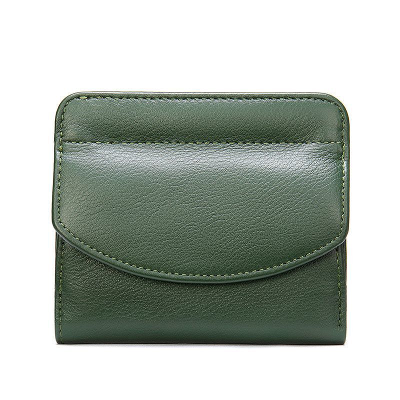 Short Wallet Purse Genuine Leather Card Holder Short Coin Money Bag 10.5*1*9.5cm