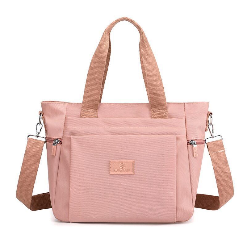 Handbag Nylon Shoulder Bag Fashion 30*16*27CM Zipper Crossbody 120CM Strap Long