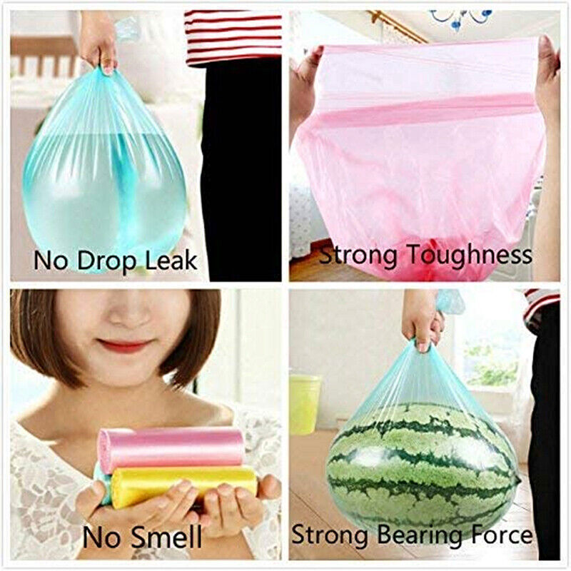 4 Gal Small Trash Bags Mix-colors 150pcs Small Trash Can Liners Garbage Bag