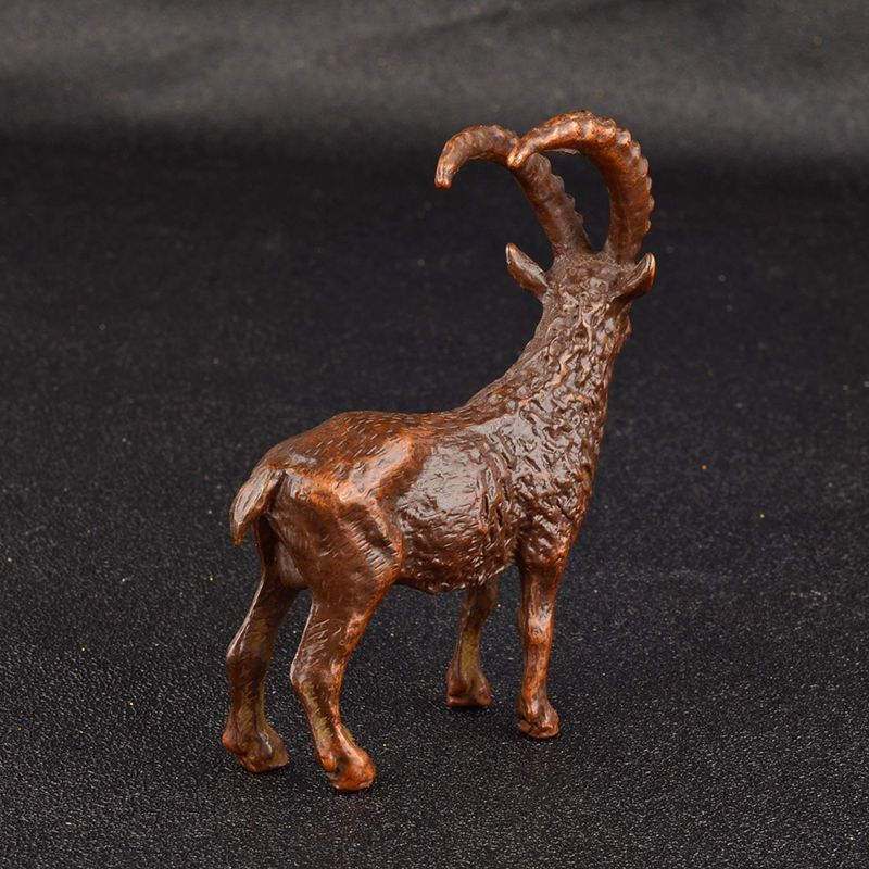 Collection Exquisite Chinese Copper sheep Statue figure tea pet table deco
