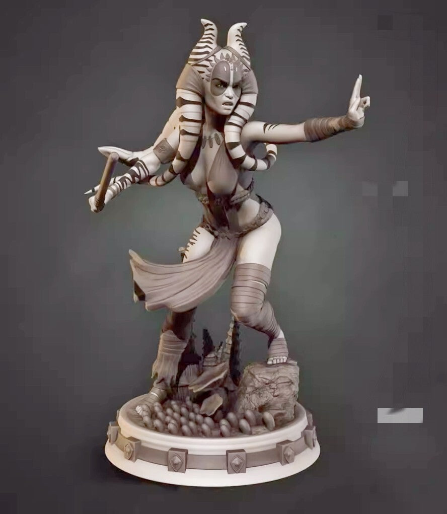 1/24 resin figure model kit 3D printing of fantasy witch Asoka unpainted