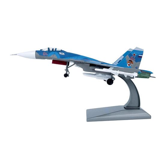 1/100 Scale 21.1cm Diecast Alloy Russian Navy Su-33 Fighter Model Toy Gift