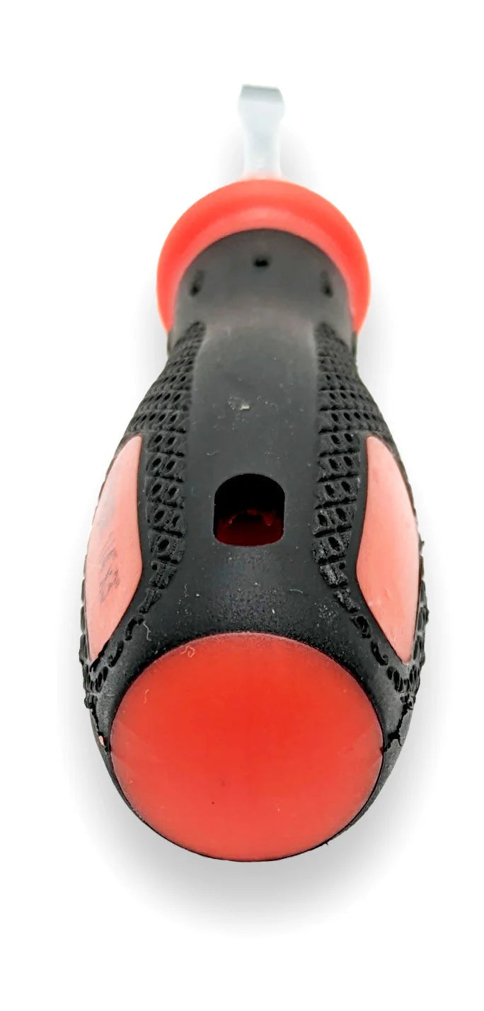 10 Pack 1/4" x 3" Slotted Screwdriver, Rubber Grip, Magnetic Tip, Shaft Lengt...