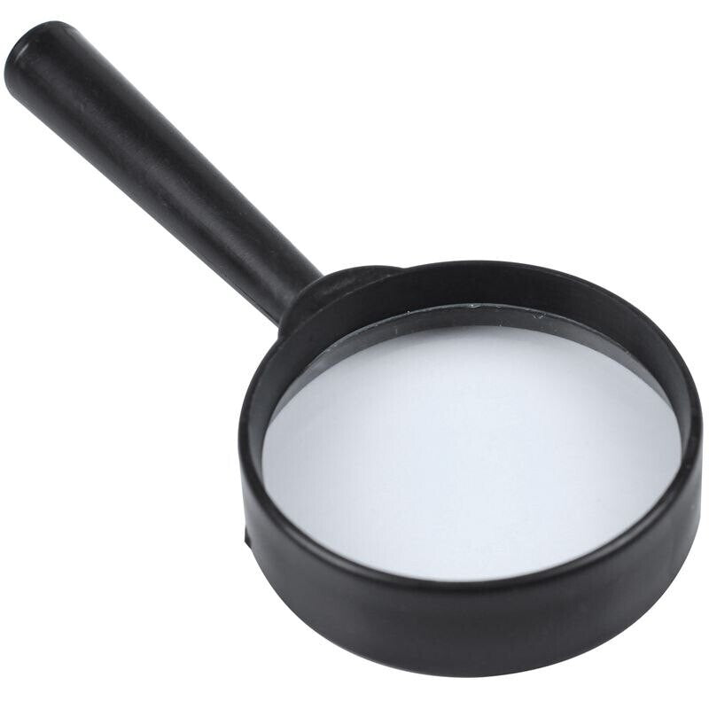 24 Pack Plastic Magnifying Glass with Handle, 5X Magnification, 4" Overall Size