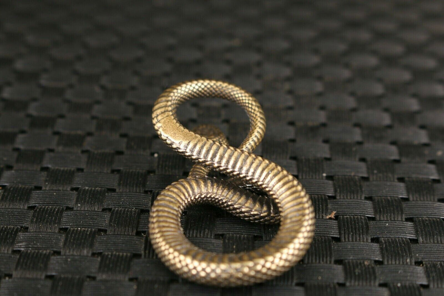 Art Rare Chinese old bronze handmade Snake Statue figure Tea Pet decoration