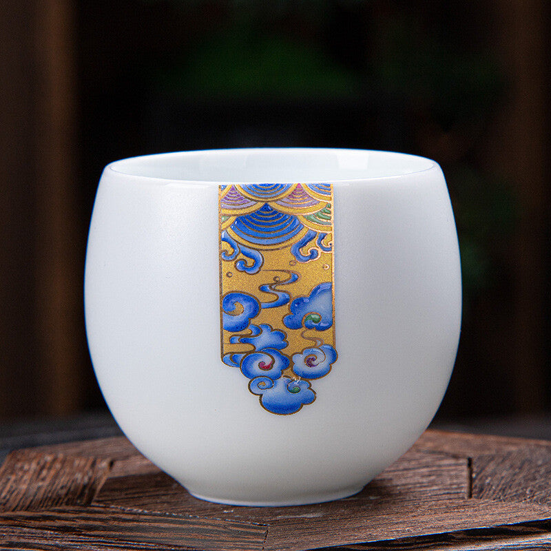 Dingyao Kiln Porcelain Tea Cup 70ml Master Cup Of Tea Chinese Kungfu Tea Cup New