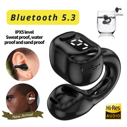 Bluetooth 5.3 Bone Conduction Headphones Wireless Open-Ear Earbuds Sport Headset