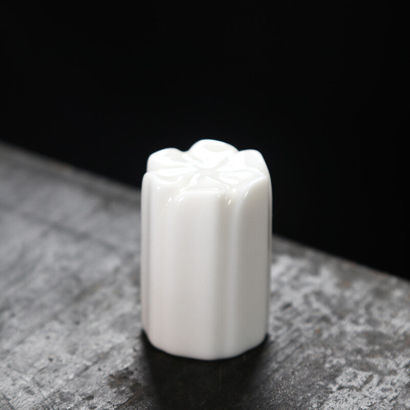 Porcelain Holder For Lid Of Tea Pot Gaiwan Creative Ruyao Crackle Glaze Rack