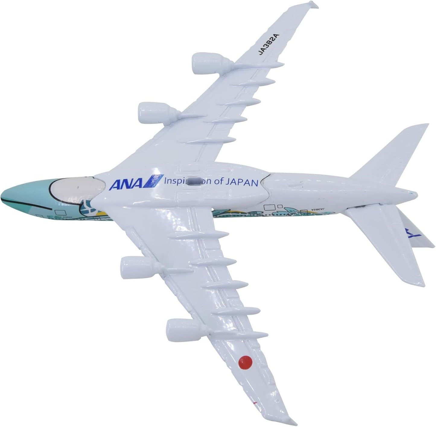 1:500 15cm A380 ANA Sea Turtle Metal Airplane Model Plane Toy Plane Model Green