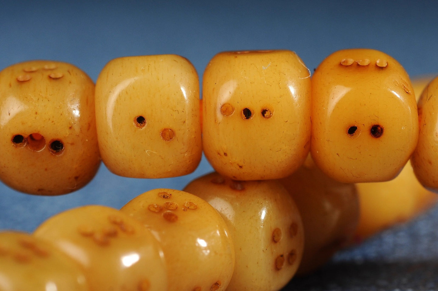 Handmade Tibetan Yak Bone Dice Beads Mala Prayer Beads for Meditation