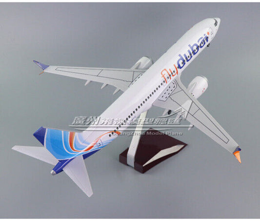 47CM 1:80 Flydubai BOEING 737 MAX8 Passenger Airplane Landing gears Resin Model